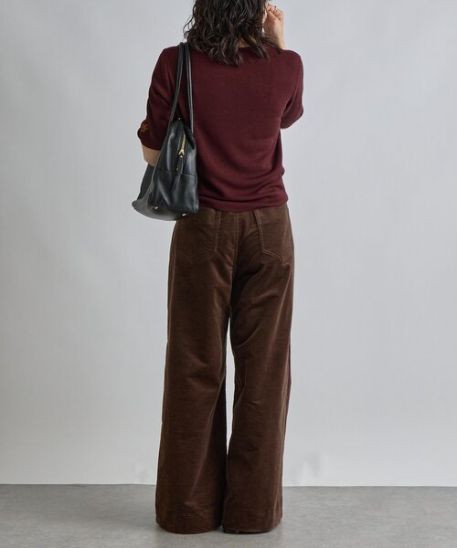 RIVE DROITE(リヴドロワ)の「【トレンド秋カラー】ストレッチコールフレアパンツ(その他パンツ・レディース・キャメル/ブラウン・38/36)」の9枚目の写真