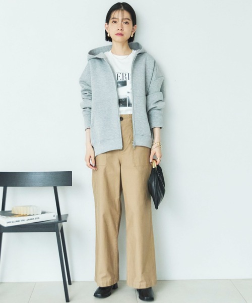 新色追加/もちもちシリーズ】W ZIP ボンディングBIGパーカー（パーカー