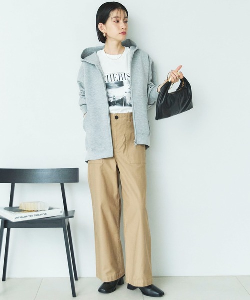 新色追加/もちもちシリーズ】W ZIP ボンディングBIGパーカー（パーカー