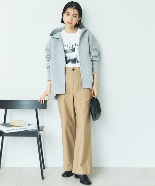 新色追加/もちもちシリーズ】W ZIP ボンディングBIGパーカー（パーカー