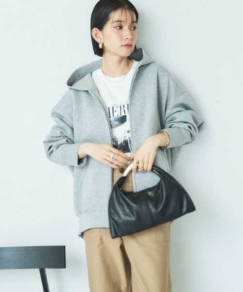 新品未使用　DOUX ARCHIVES W ZIP ボンディングBIGパーカー もちもち/新色追加】W ZIP ボンディングBIGパーカー(38 GRAY