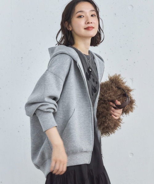 新色追加/もちもちシリーズ】W ZIP ボンディングBIGパーカー（パーカー