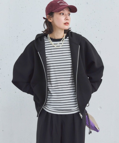 新色追加/もちもちシリーズ】W ZIP ボンディングBIGパーカー（パーカー