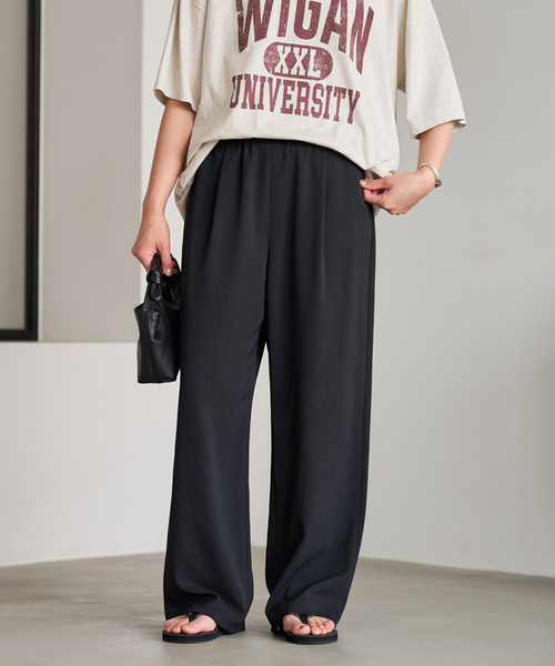 FRAMeWORK（フレームワーク）の「≪追加≫ 手洗い可 / ポリエステルツイルリラックスパンツ 3（その他パンツ・レディース・ホワイト/ブラック/ベージュ・38/36/34/40）」の9枚目の写真