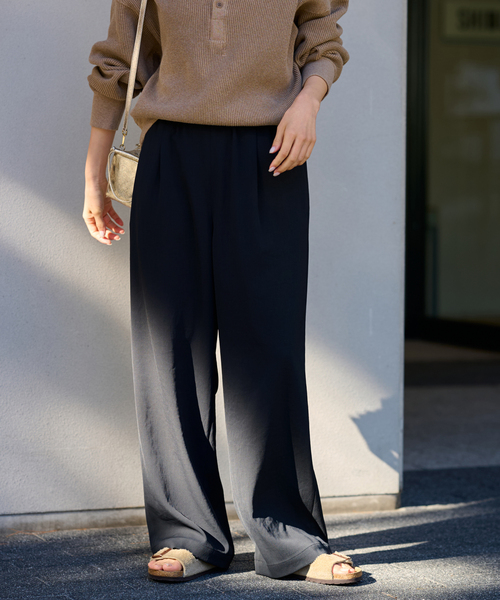 FRAMeWORK（フレームワーク）の「≪追加≫ 手洗い可 / ポリエステルツイルリラックスパンツ 3（その他パンツ・レディース・ホワイト/ブラック/ベージュ・38/36/34/40）」の13枚目の写真