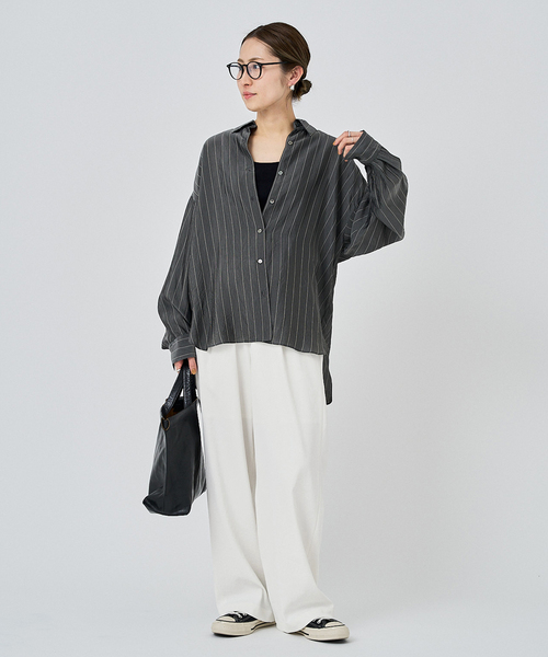 FRAMeWORK（フレームワーク）の「≪追加≫ 手洗い可 / ポリエステルツイルリラックスパンツ 3（その他パンツ・レディース・ホワイト/ブラック/ベージュ・38/36/34/40）」の16枚目の写真