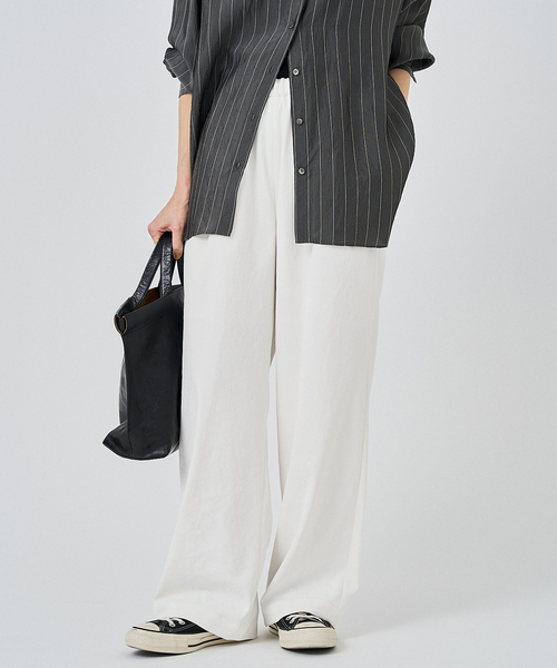 FRAMeWORK（フレームワーク）の「≪追加≫ 手洗い可 / ポリエステルツイルリラックスパンツ 3（その他パンツ・レディース・ホワイト/ブラック/ベージュ・38/36/34/40）」の17枚目の写真