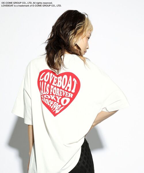 セール】□LOVEBOAT ハートロゴptビッグTEE（Tシャツ/カットソー