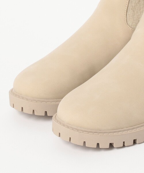 BEAMS HEART（ビームスハート）の「切替 ニット ブーツ（ブーツ・レディース・ブラック/ベージュ・LARGE/SMALL/MEDIUM）」の10枚目の写真