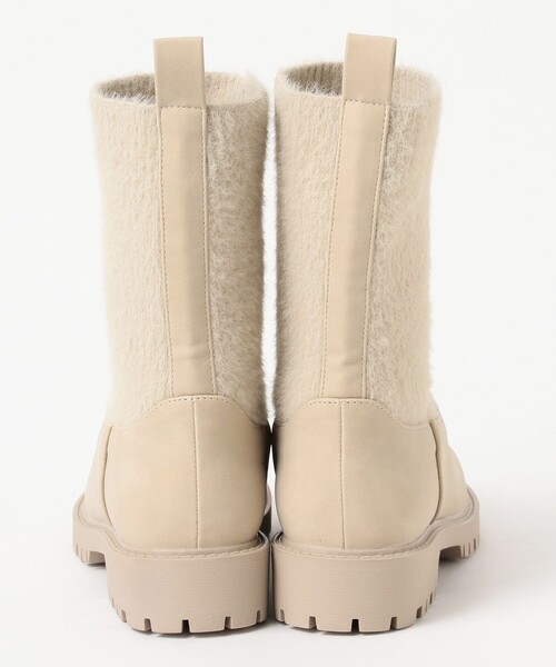 BEAMS HEART（ビームスハート）の「切替 ニット ブーツ（ブーツ・レディース・ブラック/ベージュ・LARGE/SMALL/MEDIUM）」の15枚目の写真