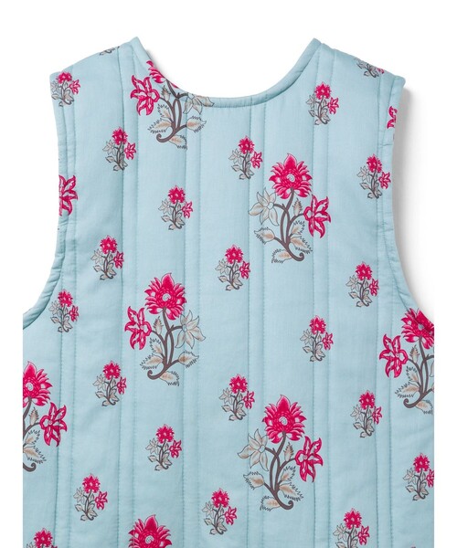 セール】mizuiro ind 2WAYプリントキルティングベスト（ベスト