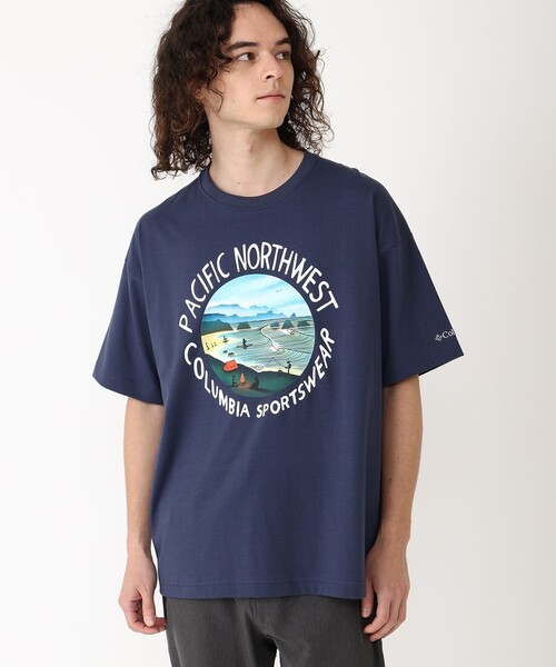 Columbia(コロンビア)の「【限定アート】Jonas Claesson・Columbia/メンズ レイクトゥアベニュー グラフィック ショートスリーブ Tシャツ/コロンビア(Tシャツ/カットソー・メンズ・ピンク/グリーン/ホワイト/ホワイト系その他/ブルー系その他/ネイビー・L/S/M/XL)」の5枚目の写真