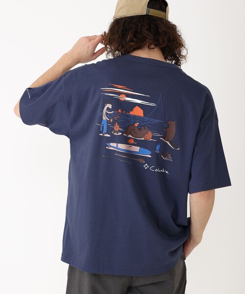 Columbia(コロンビア)の「【限定アート】Jonas Claesson・Columbia/メンズ レイクトゥアベニュー グラフィック ショートスリーブ Tシャツ/コロンビア(Tシャツ/カットソー・メンズ・ピンク/グリーン/ホワイト/ホワイト系その他/ブルー系その他/ネイビー・L/S/M/XL)」の1枚目の写真