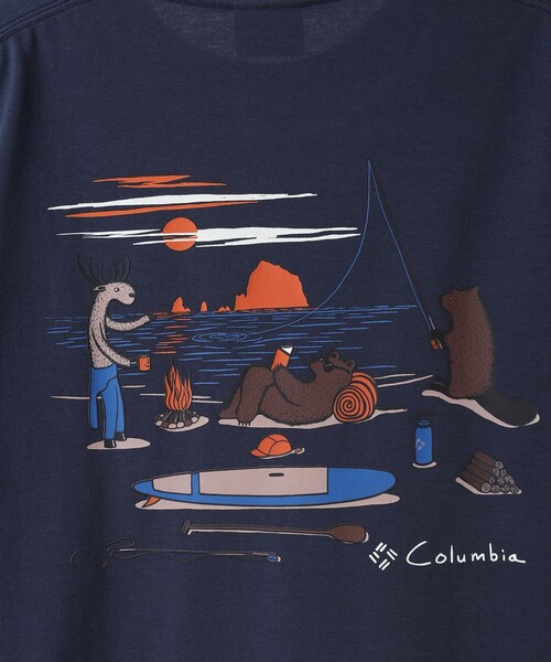 Columbia(コロンビア)の「【限定アート】Jonas Claesson・Columbia/メンズ レイクトゥアベニュー グラフィック ショートスリーブ Tシャツ/コロンビア(Tシャツ/カットソー・メンズ・ピンク/グリーン/ホワイト/ホワイト系その他/ブルー系その他/ネイビー・L/S/M/XL)」の22枚目の写真