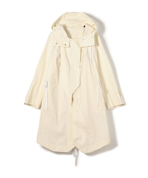 【tomorrowland/ギャルリービー】M オフホワイト　モッズコート セール】MARINA YEE MY PARKA コットン フーデッドコート（モッズ