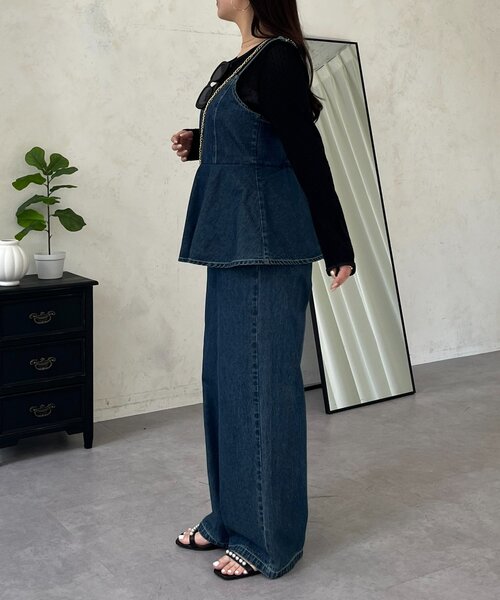 prose verse(プロズヴェール)の「フロッキードットボートネックシアートップス(Tシャツ/カットソー・レディース・ブラック/アイボリー/ブラック系その他/ホワイト系その他・LARGE/MEDIUM)」の21枚目の写真