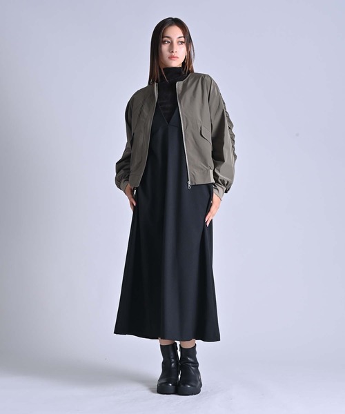 セール】バッグギャザータフタブルゾン（ブルゾン）｜RAW FUDGE