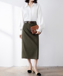 スカート（グリーン・カーキ/緑色系・コーデュロイ