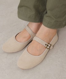 メリージェーン フラットシューズ コーデュロイ ベロア カンフーシューズ M/L