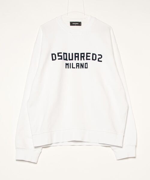 DSQUARED2（ディースクエアード）の「Just Right Fit Dsquared2 Milano Crewneck/0261（スウェット・メンズ・ブラック×ブルー/ホワイト×ネイビー・XL/M/S/L）」の2枚目の写真