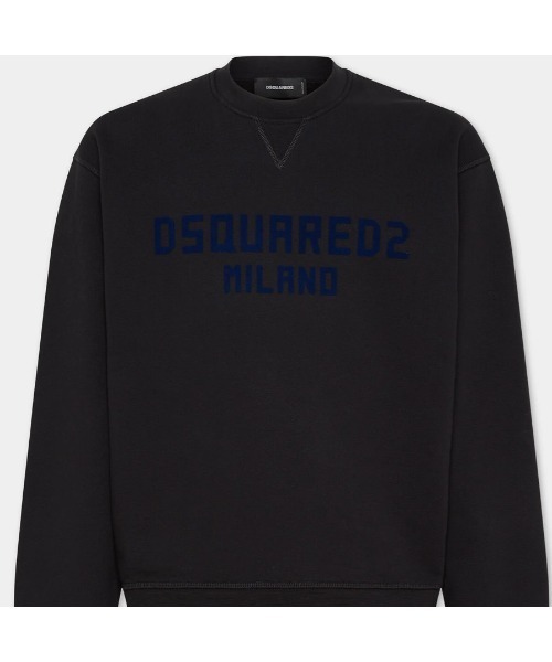 DSQUARED2（ディースクエアード）の「Just Right Fit Dsquared2 Milano Crewneck/0261（スウェット・メンズ・ブラック×ブルー/ホワイト×ネイビー・XL/M/S/L）」の4枚目の写真