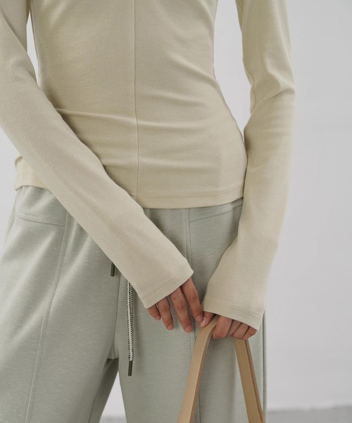 セール】ツイストフロントトップス EM25a054【EIGHTHMONTH】（Tシャツ