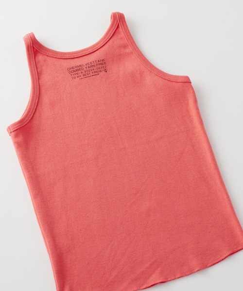 CHERMEL(チャーメル)の「Rib Tank Top(タンクトップ・キッズ・アッシュグレー/ホワイト系その他/コーラルピンク/ブラウン/ラベンダー/ブラック・110/120/130/140/100)」の9枚目の写真