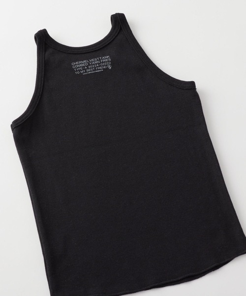 CHERMEL(チャーメル)の「Rib Tank Top(タンクトップ・キッズ・アッシュグレー/ホワイト系その他/コーラルピンク/ブラウン/ラベンダー/ブラック・110/120/130/140/100)」の12枚目の写真