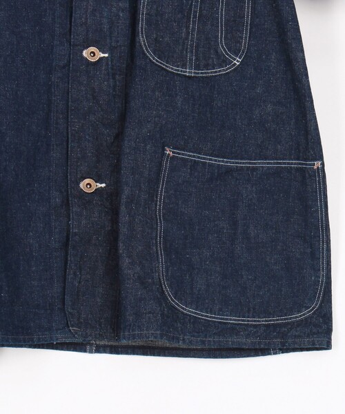 orSlow（オアスロウ）の「Orslow/オアスロウ 1940S COVERALL（ブルゾン・メンズ・ネイビー・1/2/3）」の3枚目の写真