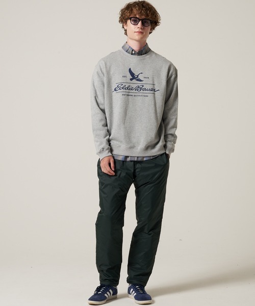 Eddie Bauer(エディーバウアー)の「クラシックロゴ クルースウェット(スウェット・メンズ・ダークオレンジ/杢グレー/チャコール・XL/L/M/S/XXL)」の4枚目の写真