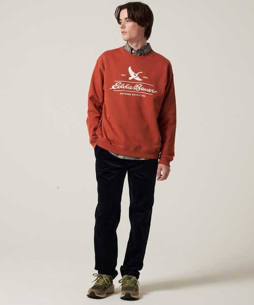 Eddie Bauer(エディーバウアー)の「クラシックロゴ クルースウェット(スウェット・メンズ・ダークオレンジ/杢グレー/チャコール・XL/L/M/S/XXL)」の7枚目の写真