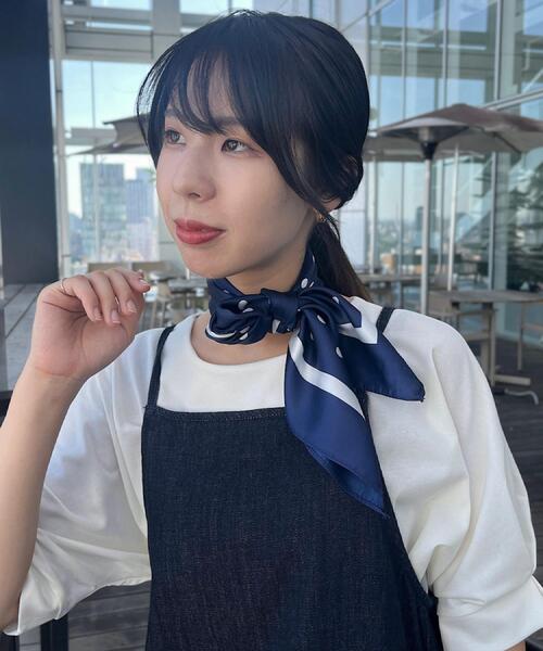 grove（グローブ）の「柄アソート大判スカーフ（バンダナ/スカーフ・レディース・ネイビー/ワイン系1/ネイビー系/ライトベージュ・00）」の17枚目の写真