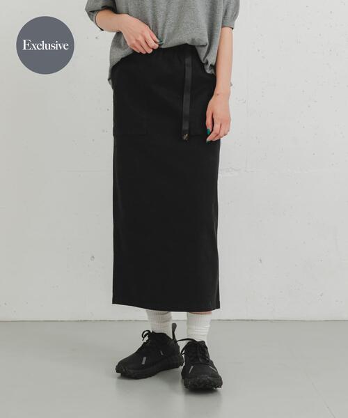 EKAL(エカル)の「『別注』GRAMICCI ストレッチツイルスカート(スカート・レディース・キャメル/ブラウン/ブラック・ONE)」の2枚目の写真
