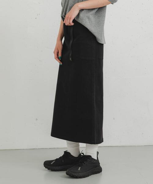 EKAL(エカル)の「『別注』GRAMICCI ストレッチツイルスカート(スカート・レディース・キャメル/ブラウン/ブラック・ONE)」の4枚目の写真