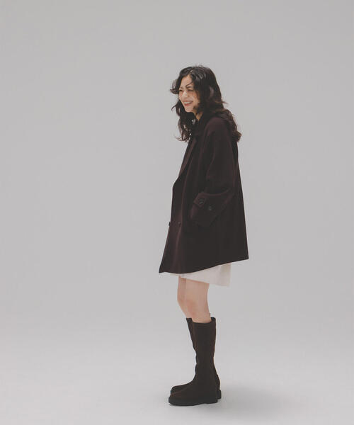 ◇ダブルブレストフォルムミドルコート（ピーコート）｜NATURAL BEAUTY