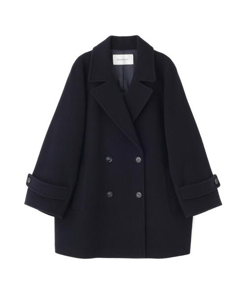 【美品】ダブルブレストフォルムミドルコート ダブルブレストフォルムミドルコート | NATURAL BEAUTY BASIC