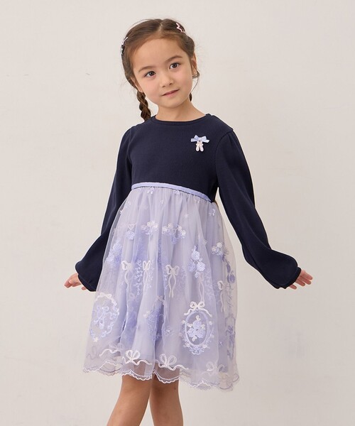 セール】バレエ刺繍チュールワンピース（ワンピース）｜ANY（エニィ