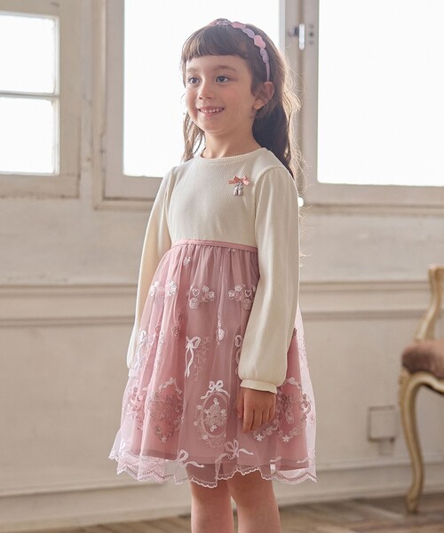 セール】バレエ刺繍チュールワンピース（ワンピース）｜ANY（エニィ