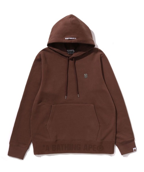 A BATHING APE（アベイシングエイプ）の「ONE POINT PULLOVER HOODIE（パーカー・メンズ・ベージュ/ブラウン/ブラック/グレー・SMALL/MEDIUM/X-LARGE/LARGE/XX-LARGE）」の4枚目の写真