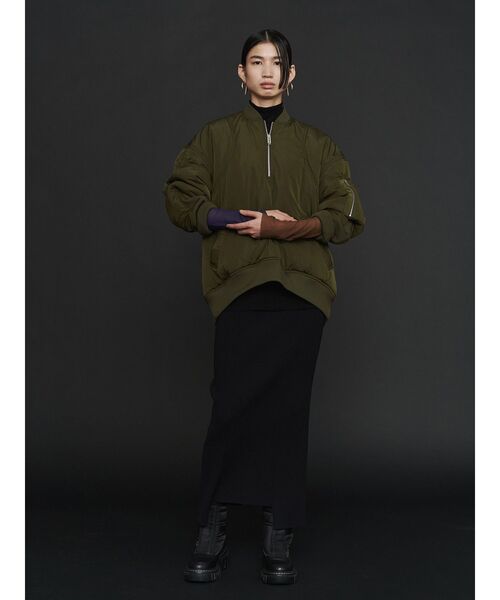 MA-1 HALF-ZIP TOP【セットアップ着用可能】 / MA-1ハーフジップ
