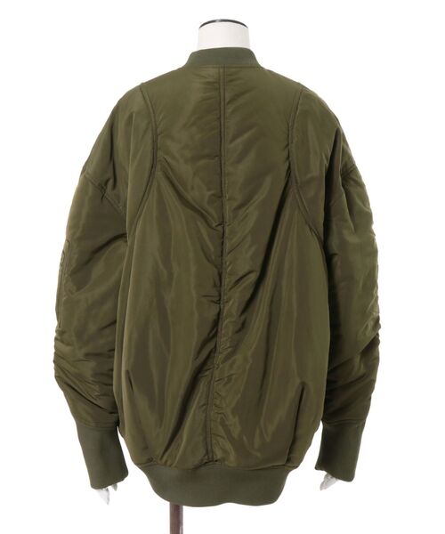 UN3D.（アンスリード）の「MA-1 HALF-ZIP TOP / MA-1ハーフジップトップ（その他トップス・レディース・キャメル/ブラック/カーキ・36/38）」の9枚目の写真