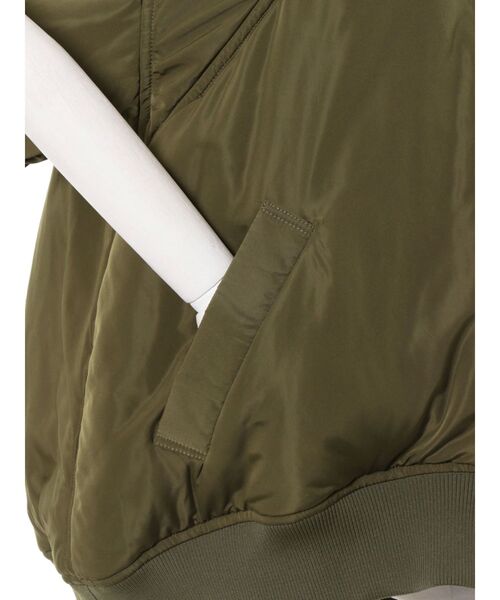 UN3D.（アンスリード）の「MA-1 HALF-ZIP TOP / MA-1ハーフジップトップ（その他トップス・レディース・キャメル/ブラック/カーキ・36/38）」の13枚目の写真