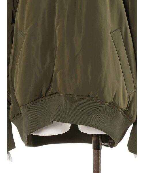 UN3D.（アンスリード）の「MA-1 HALF-ZIP TOP / MA-1ハーフジップトップ（その他トップス・レディース・キャメル/ブラック/カーキ・36/38）」の14枚目の写真