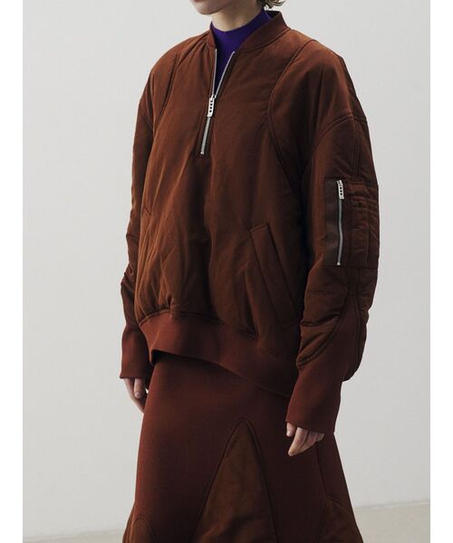 MA-1 HALF-ZIP TOP【セットアップ着用可能】 / MA-1ハーフジップ