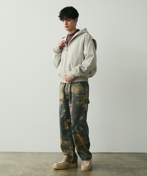 Shoowtime（ショウタイム）の「Short-Length Duck Canvas Hooded Blouson / ショート丈ダックフーデッドブルゾン（ブルゾン・メンズ・アイボリー/ブラック・MEDIUM/LARGE/X-LARGE）」の17枚目の写真