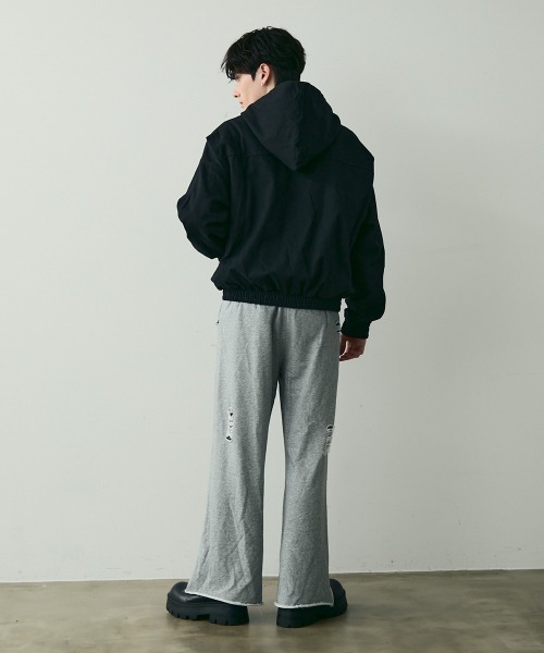 ok.soon hooded blouson オクスン フーデッドブルゾン hooded blouson(black/camel) | ok.soon