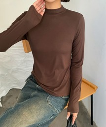 オフネック ベーシック 長袖 カット トップス