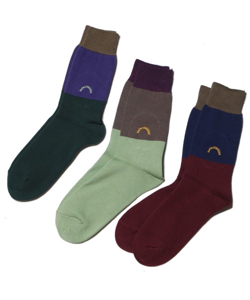 NATAL DESIGN(ネイタルデザイン)の「FUN SOX3(ソックス/靴下・メンズ・グレイッシュベージュ/パープル系その他/ブルー系その他/オレンジ/ターコイズブルー/グレー・FREE)」の10枚目の写真