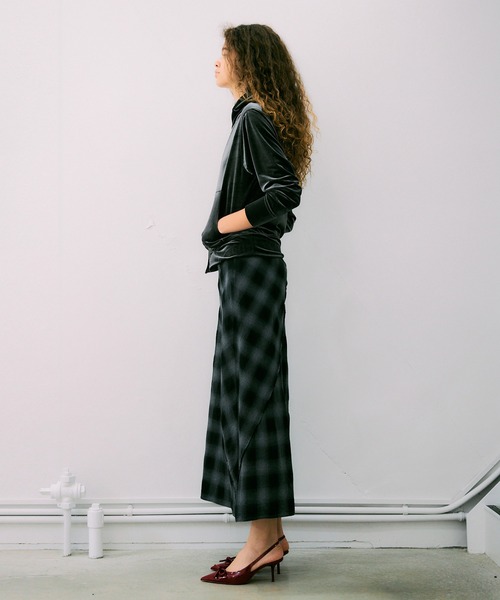 NOISE MAKER(ノイズメーカー)の「チェックロングスカート【MADE IN JAPAN】(スカート・レディース・レッド系/ブラック系その他・36/38)」の3枚目の写真