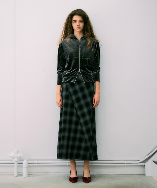 NOISE MAKER(ノイズメーカー)の「チェックロングスカート【MADE IN JAPAN】(スカート・レディース・レッド系/ブラック系その他・36/38)」の5枚目の写真